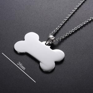 σκύλο κόκκαλο μενταγιόν ετικέτα από ανοξείδωτο χάλυβα