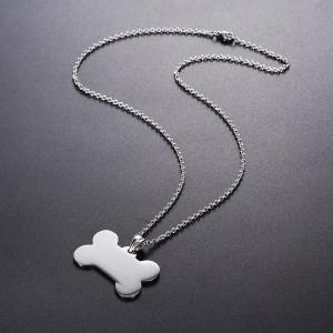 σκύλο κόκκαλο μενταγιόν ετικέτα από ανοξείδωτο χάλυβα