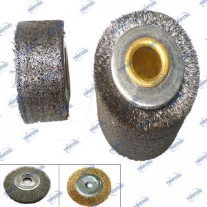 Προσαρμοσμένη βούρτσα βιομηχανικής βούρτσας Βούρτσα συρμάτινου τροχού με συρμάτινη βούρτσα για περιστροφικό λείανση