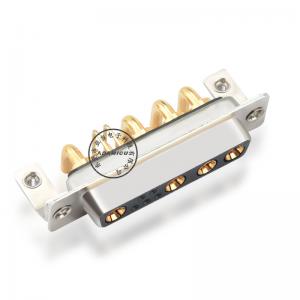 D-sub 9W4 τροφοδοσία θηλυκών συνδέσεων τύπου ορθής γωνίας