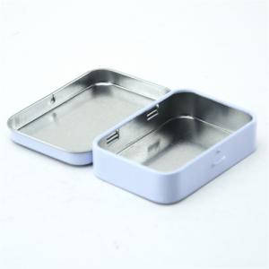 Προσαρμοσμένο κομψό μεταλλικό μίνι ορθογώνιο κουτί από κασσίτερο για συσκευασία μέντα καραμελών