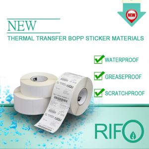 Ιδιωτική θερμική μεταφορά Roll Coated Blank Barcode αυτοκόλλητη ετικέτα