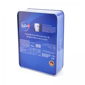 κουτί από κασσίτερο μπισκότων ποιότητας τροφίμων, ορθογώνιο κουτί από σοκολάτα