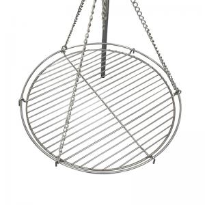 Υψηλής ρυθμιζόμενης ψησταριάς από ανοξείδωτο χάλυβα swing charcoal bbq