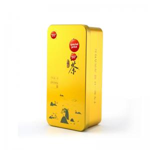 Ορθογώνιο χρυσό μεταλλικό φινίρισμα τσαγιού τσαγιού