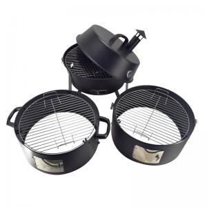 χονδρικό προϊόν καπνιστή σχάρα κάρβουνο με καπνοδόχο