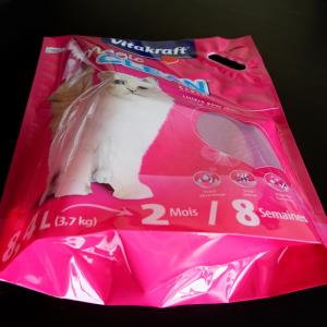 Πλαστική ανασηκώστε την τσάντα συσκευασίας για τα τρόφιμα με λαβή