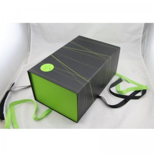 μαγνητικό πτυσσόμενο χαρτί κουτί συσκευασίας δώρου με κορδέλα