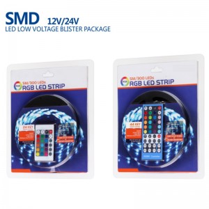 Εξωτερική 12V 24V OEM Epistar πολλαπλών χρωμάτων RGB LED λουρίδες SMD 5050 300LED ανά μετρητή αδιάβροχο LED ταινία Blister Kit