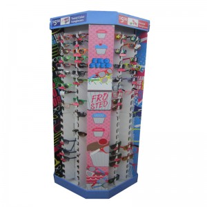 Προσαρμοσμένα γυαλιά εμφανίζουν ράφι / βάση πάγκου / χαρτόνι οθόνες απεικόνιση