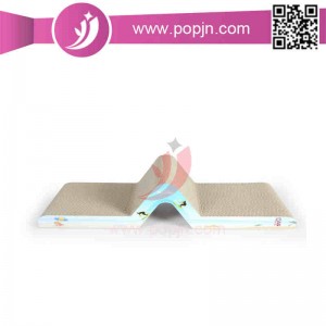 Ζαχαροπλαστείο πακέτο κυματοειδές χαρτόνι γάτα γρατσουνιές / γάτα ξύσιμο σκάφους περικλείει catnip