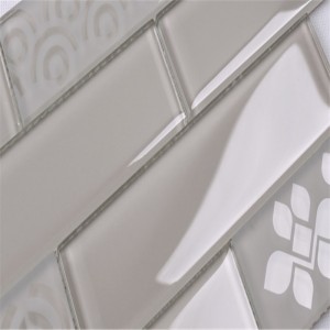 Πάγος crackle σπασμένα αραμπέσκου κυματιστές πλακίδια γυαλί πλακάκια