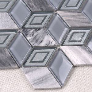 Hot Sale Hexagon 3D διαμάντι σχήμα μωσαϊκό πλακάκια Φιλιππίνες και την Αίγυπτο