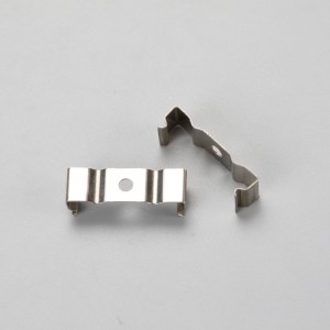 Προφίλ αλουμινίου LED με κάλυμμα ακροδεκτών PC και συνδετήρες στήριξης για λωρίδα LED