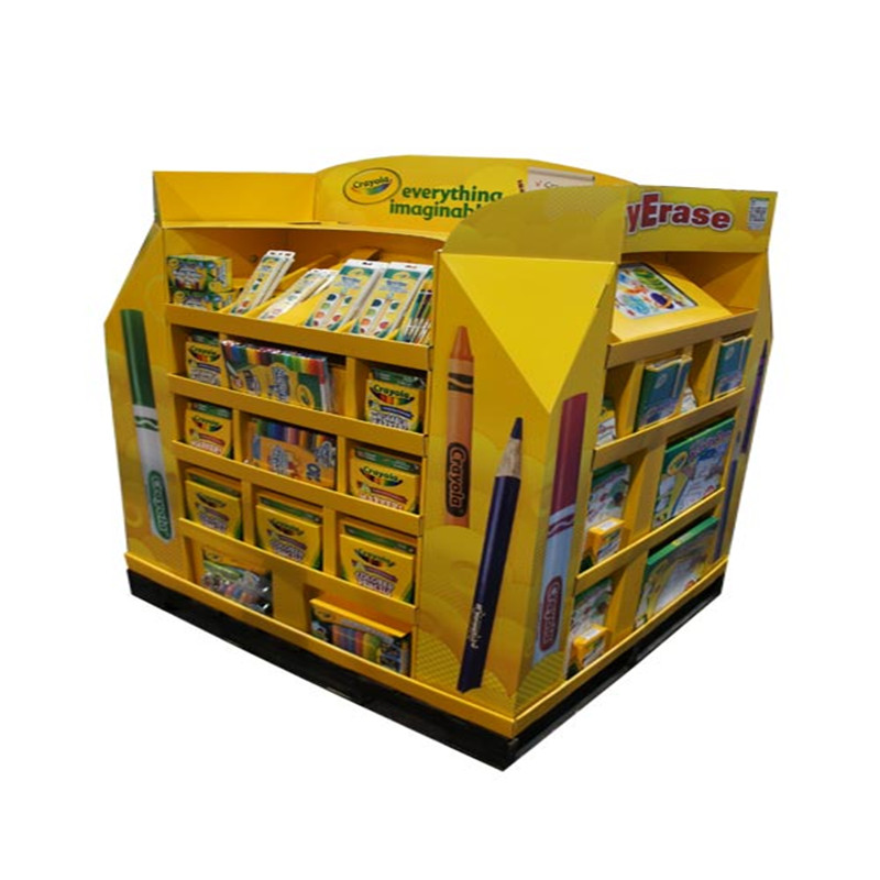 Χαρτόνι Προσαρμοσμένη παιχνιδιών συναρμολογημένη σουπερμάρκετ παλέτα Display Stand