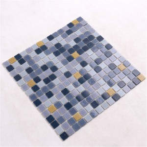 Χαμηλή τιμή Iridescent πισίνα γυαλί μωσαϊκό πλακάκι 4 χιλιοστά πάχος