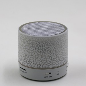 Φορητό μικρό στρογγυλό μικρό μπάσο USB Wireless Speaker Μίνι οδήγησε φως Bluetooth ηχείο με ραδιόφωνο FM