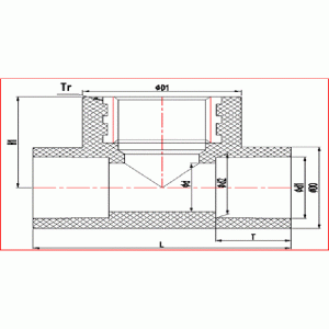 UPVC COPPER THREADED ΤΕΕ