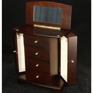 Ξύλινο κουτί κοσμήματος Java φινίρισμα