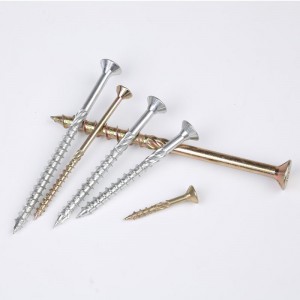 CSK διπλής κεφαλής ξύλινη κατασκευή, βίδα μοριοσανίδας, τύπου 17 κοπής, Torx εσοχή