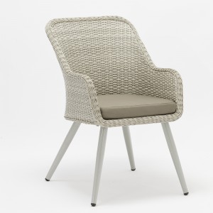 αλουμίνιο μπαστούνι έπιπλα εξωτερικού χώρου στρογγυλή τραπεζαρία με 4 καρέκλες