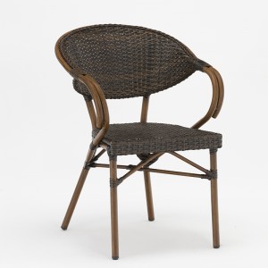 αλουμίνιο μπαστούνι τετράγωνο έπιπλα που με απομίμηση μπαμπού κόκκους και σκληρυμένο γυαλί