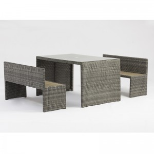 αλουμίνιο μπαστούνι ορθογώνιο τραπέζι πάγκο πάρκο υπαίθρια έπιπλα που με τρύπα ομπρέλα