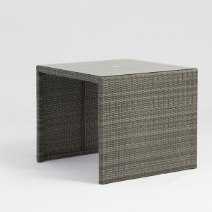 αλουμινίου μπαστούνι τετράγωνο τραπέζι πάγκο πάρκο υπαίθρια έπιπλα που με τρύπα ομπρέλα