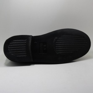 Μαύρα παπούτσια δερμάτινα στρατιωτικά αρσενικά γραφείο