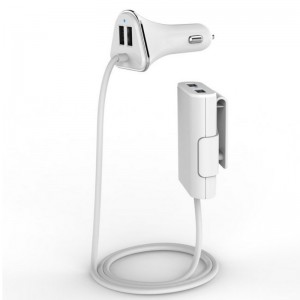 KPS-8501LC Φορτιστής αυτοκινήτου με εξωτερικές 4 θύρες USB