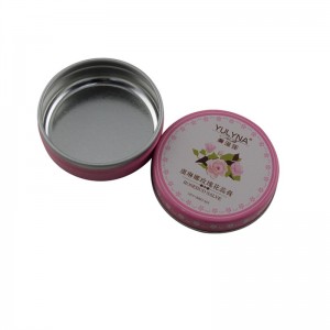 Μικρό στρογγυλό βάλσαμο για τα χείλη δύο τεμαχίων, καλλυντικό κουτί συσκευασίας