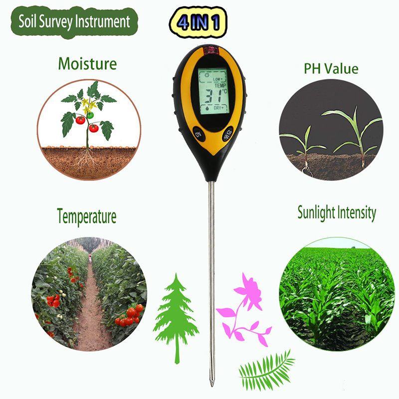 Εσωτερική Εξωτερική Εργαλείο Κήπου Εδάφους pH pH Μετρητής Μεγέθους 198 mm Μεγάλη Ανίχνευση