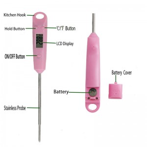 Αυτόματος θερμοστάτης υψηλής θερμοκρασίας υψηλής ακριβείας Διαφορικό θερμόμετρο τροφίμων για κουζίνα