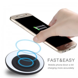 KPS-9503HC καινοτόμο μπολ OEM 10W γρήγορο τσι τηλεφωνικό ασύρματο φορτιστή με led