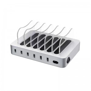 KPS-8403LC Έξι σταθμοί φόρτισης θύρας USB (καλώδιο AC / US / EU / UK / AU)