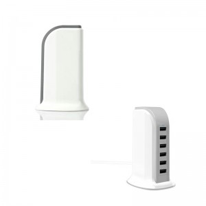 KPS-8405LC Έξι προσαρμογείς εναλλασσόμενου ρεύματος USB (με αποσπώμενο καλώδιο εναλλασσόμενου ρεύματος)