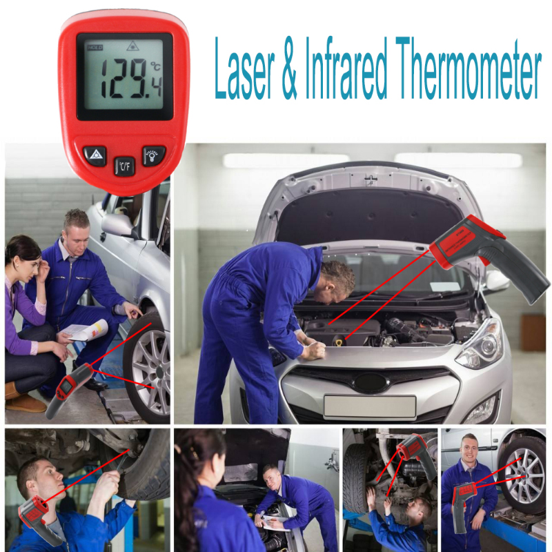 Εργοστάσιο άμεσης πώλησης υπέρυθρο θερμόμετρο Δοκιμή θερμοκρασίας κινητήρα και μέτρηση με λέιζερ
