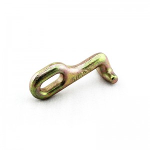 Σφυρήλατο γάντζο G70 T με συγκολλημένο σύνδεσμο με κίτρινη επένδυση