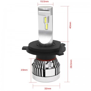 60W 6000LM σούπερ φωτεινό αυτοκίνητο h4 λαμπτήρες προβολέων υψηλής ισχύος led h4 p43t / p45t οδήγησε προβολείς