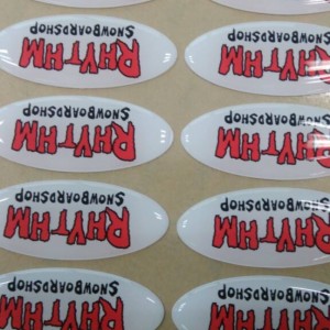 Προσαρμοσμένες εκτυπωμένες 3Μ ισχυρές αυτοκόλλητες ετικέτες εποξειδικής πολυουρεθάνης ρητίνης εποξειδικής πολυουρεθάνης