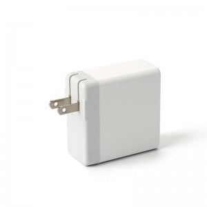 KPS-8407LC τύπου PD + Δύο θύρες USB Προσαρμογέας AC (US / EU Plug)