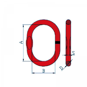 A-343 Συγκολλημένος κύριος σύνδεσμος με επίπεδη
