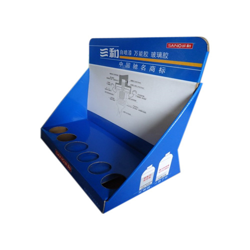 YJ Εμφάνιση Νέου Σχεδιασμού Προσαρμοσμένη Καρτ ποστάλ Μικρό χαρτόνι Μετρητής οθόνης PDQ Stand για λιανική πώληση