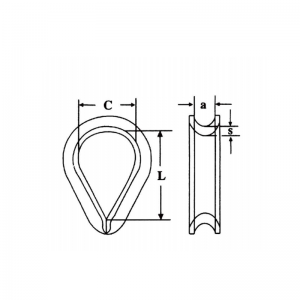DIN6899 B Δακτύλιος σχοινιού καλωδίου γαλβανισμένο