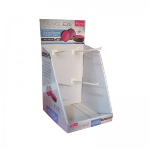 Σημείο πώλησης χαρτόνι Countertop Βάση Display Hook