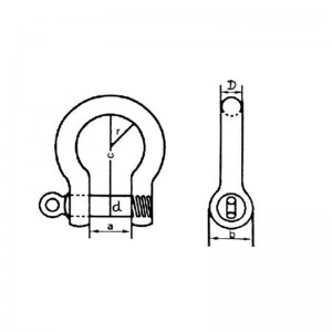 Ευρωπαϊκό τύπος γαλβανισμένο μεγάλο κορδόνι τόξου