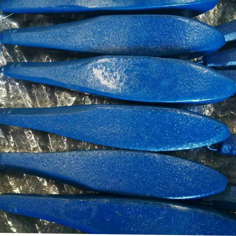 Ψάρεμα ψεκασμού χυτοσίδηρο ζωγραφισμένο μπλε