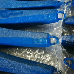 Ψάρεμα ψεκασμού χυτοσίδηρο ζωγραφισμένο μπλε