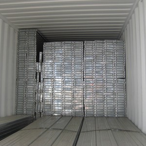 210 πλάτος Γαλβανισμένο σκαλωσιά χαλύβδινη σανίδα με τρύπα 6 χιλιοστών