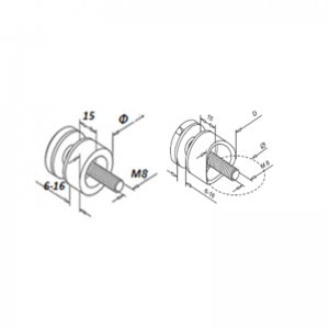 Προσαρμογέας γυαλιού 30MM